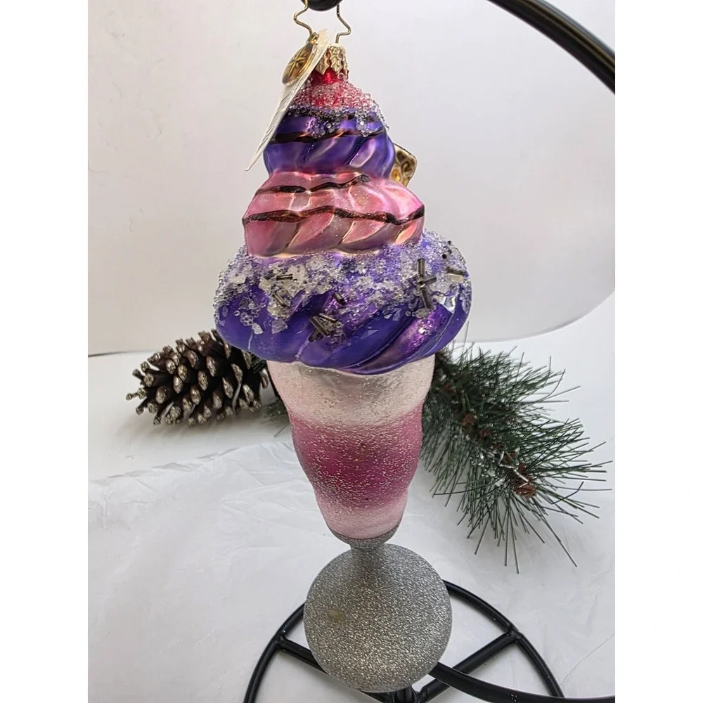 Christopher Radko Sundae FunDay 1016705 Ice Cream Christmas Ornament 7